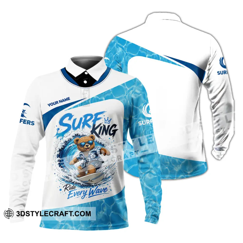 Unisex Shirt - Custom Surfing Shirt - Long Sleeve Polo / S - T-shirt