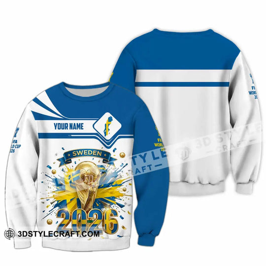Unisex Shirt - Custom Sweden World Cup 2026 3D Shirt style option 3
