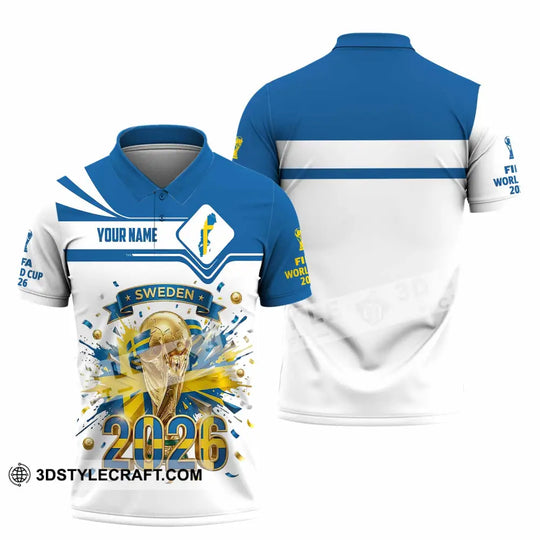 Unisex Shirt - Custom Sweden World Cup 2026 3D Shirt style option 2