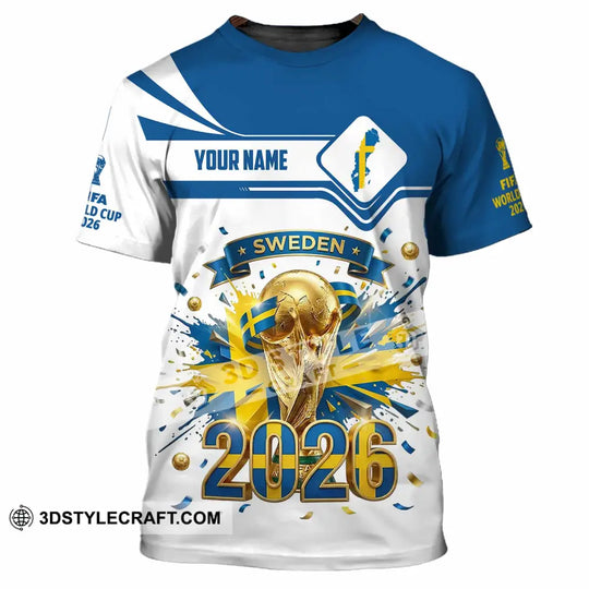 Unisex Shirt - Custom Sweden World Cup 2026 3D Shirt style option 4