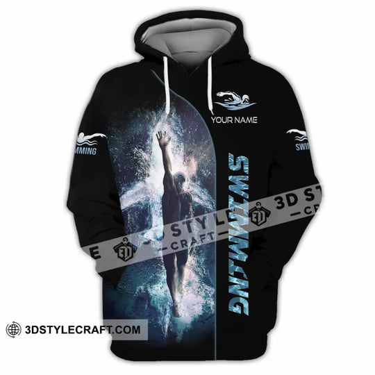 Unisex Shirt - Custom Swimming 3D Shirt style option 4