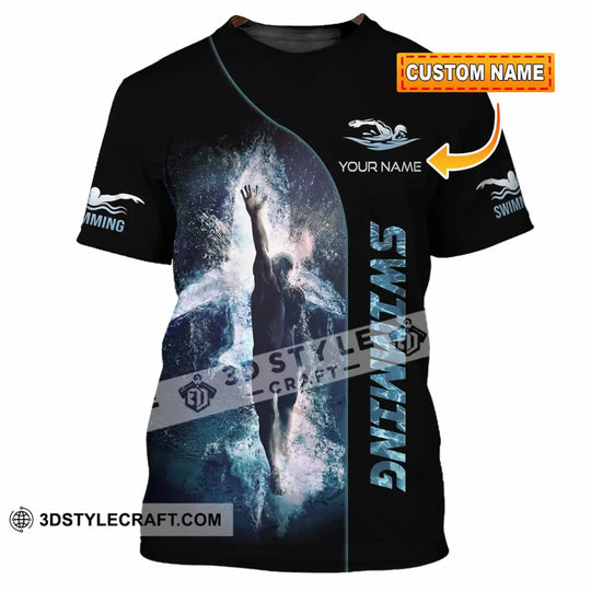 Unisex Shirt - Custom Swimming 3D Shirt style option 1