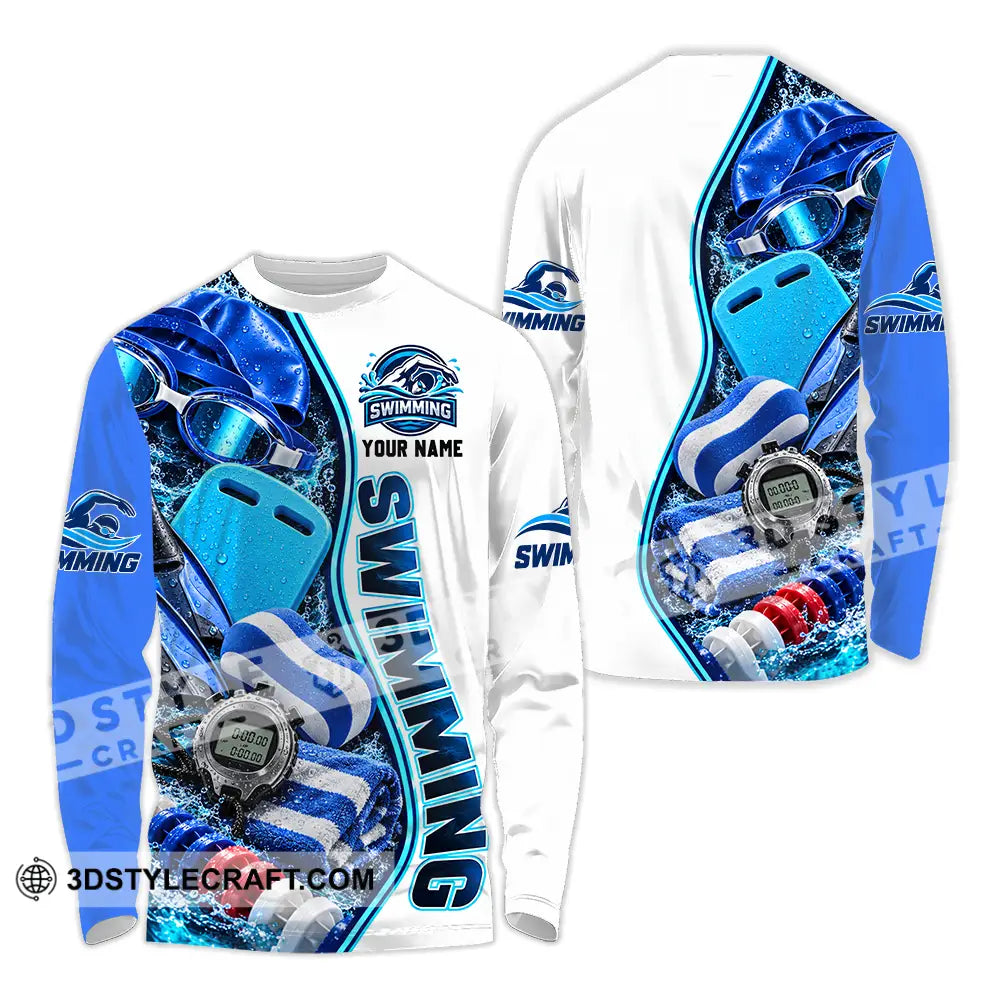 Unisex Shirt - Custom Swimming Shirt - Long Sleeve Shirt / S - T-shirt