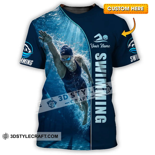 Unisex Shirt - Custom Swimming Shirt style option 1