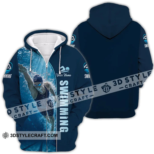 Unisex Shirt - Custom Swimming Shirt style option 4