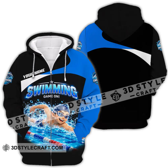 Unisex Shirt - Custom Swimming Shirt style option 4