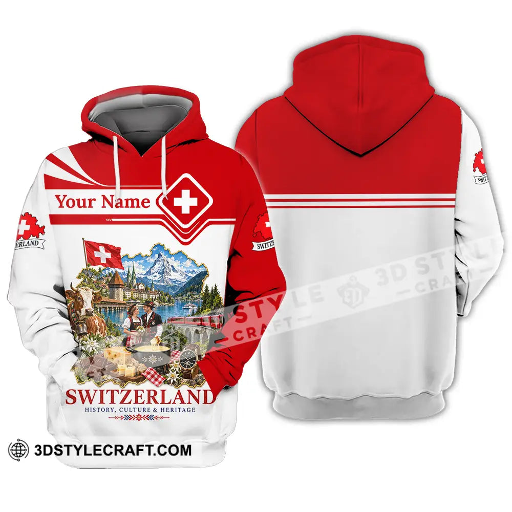 Unisex Shirt - Custom Switzerland Shirt - Hoodie / S - T-shirt