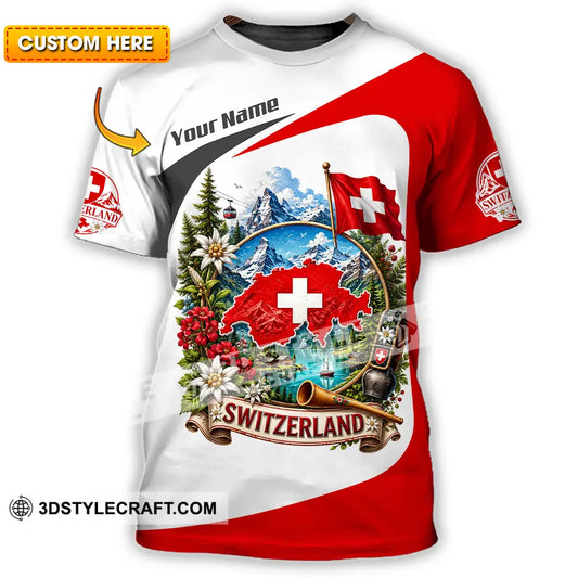 Unisex Shirt - Custom Switzerland Shirt - T-shirt