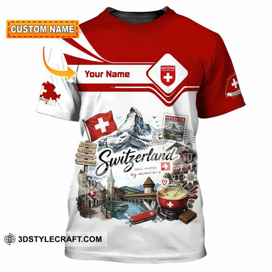 Unisex Shirt - Custom Switzerland Shirt - T-shirt