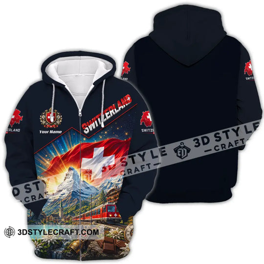 Unisex Shirt - Custom Switzerland Shirt style option 4
