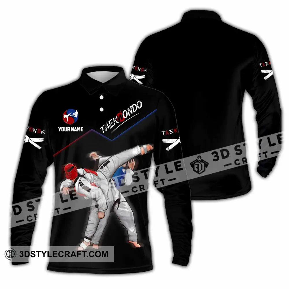 Unisex Shirt - Custom Taekwondo Shirt Long Sleeve Polo / S T-shirt