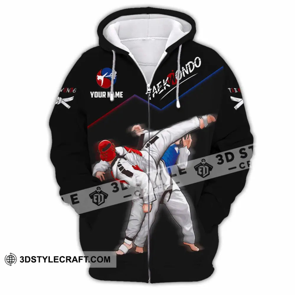 Unisex Shirt - Custom Taekwondo Shirt Zipper Hoodie / S T-shirt