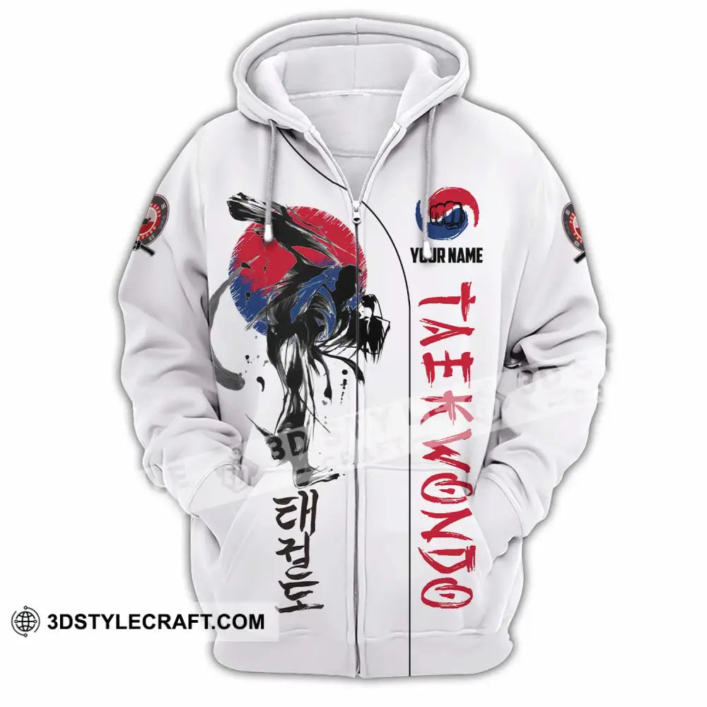 Unisex Shirt - Custom Taekwondo Shirt Zipper Hoodie / S T-shirt