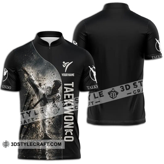Unisex Shirt - Custom Taekwondo Shirt - Zipper Polo Shirt / S - T-shirt