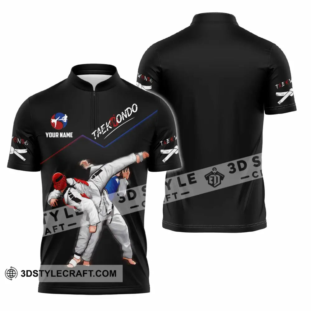 Unisex Shirt - Custom Taekwondo Shirt Zipper Polo Shirt / S T-shirt