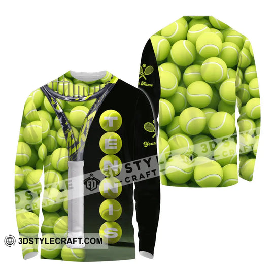 Unisex Shirt - Custom Tennis Ball, Tennis Player Sport Shirt style option 4