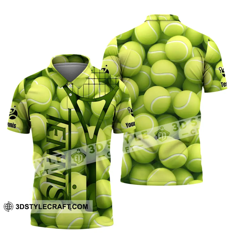 Unisex Shirt - Custom Tennis Ball Tennis Player Sport Shirt Polo Shirt / S T-shirt