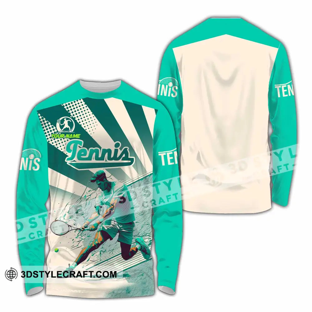 Unisex Shirt - Custom Tennis Player Shirt Long Sleeve Shirt / S T-shirt