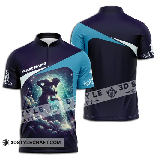 Unisex Shirt - Custom Text Shirt Aquarius style option 2