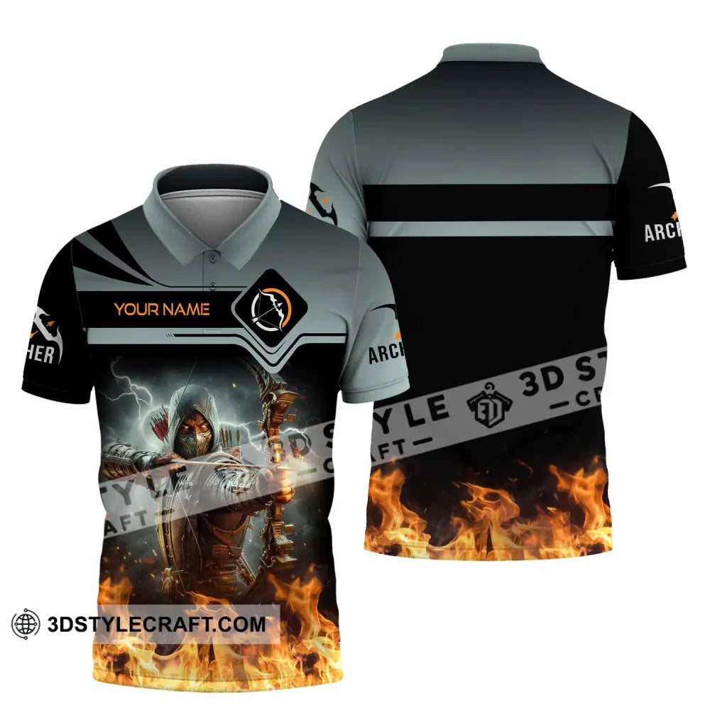 Unisex Shirt - Custom Text Shirt Archery Shirt Polo Shirt / S T-shirt