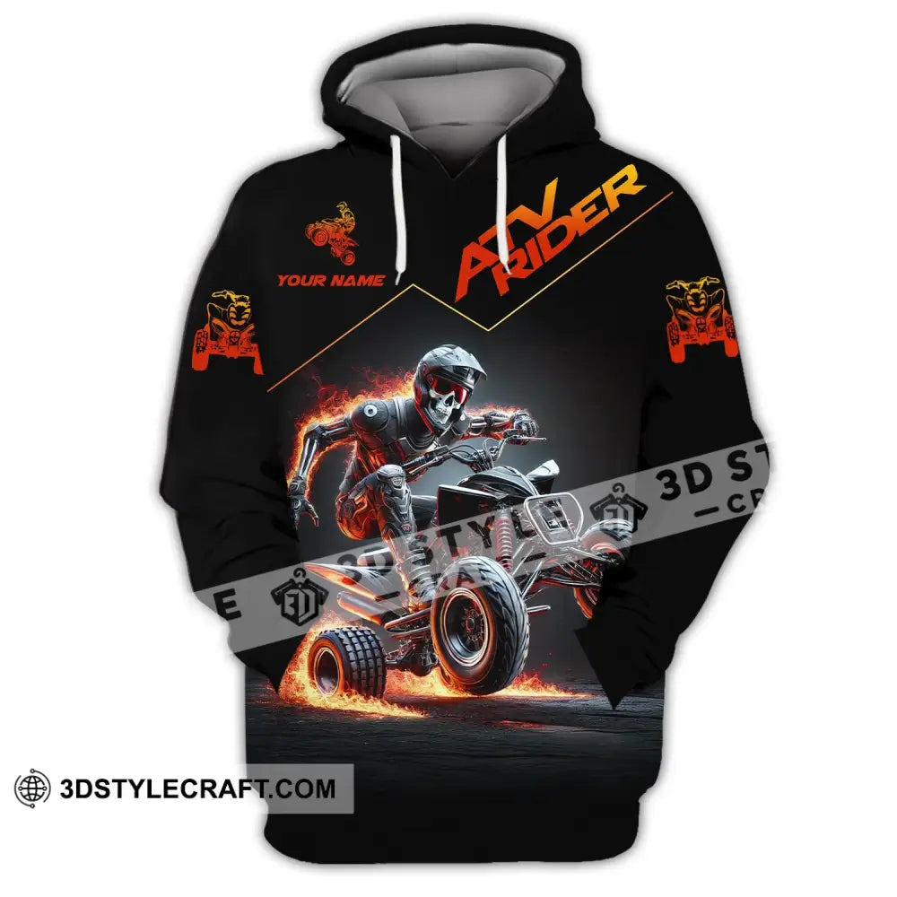 Unisex Shirt - Custom Text Atv Rider Hoodie / S T-Shirt
