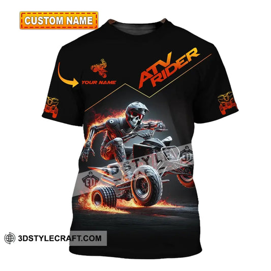 Unisex Shirt - Custom Text Atv Rider T-Shirt