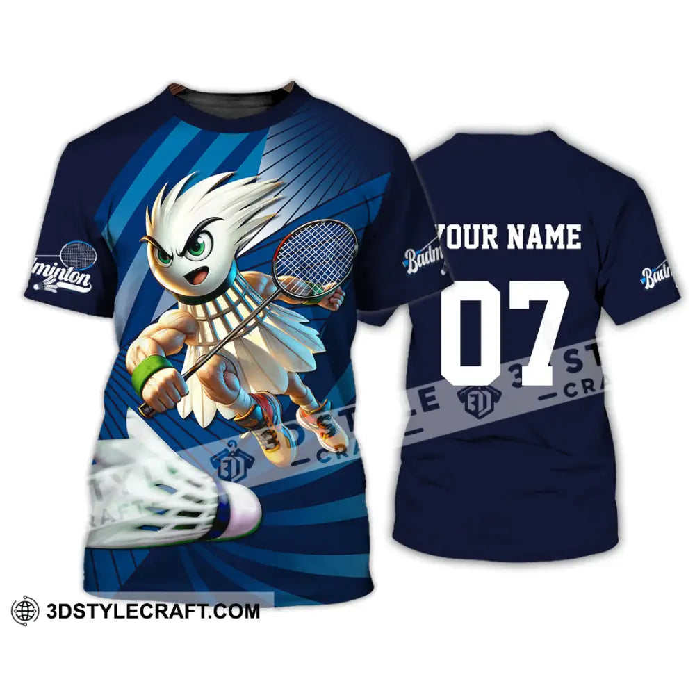 Unisex Shirt - Custom Text Shirt Badminton Shirt T-Shirt / S T-shirt