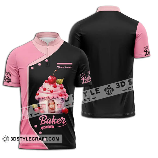Unisex Shirt - Custom Text Shirt Baker style option 2