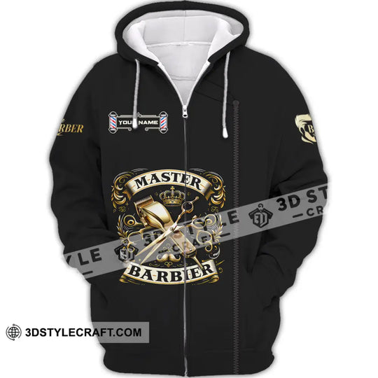 Unisex Shirt - Custom Text Shirt, Barber Shirt style option 2