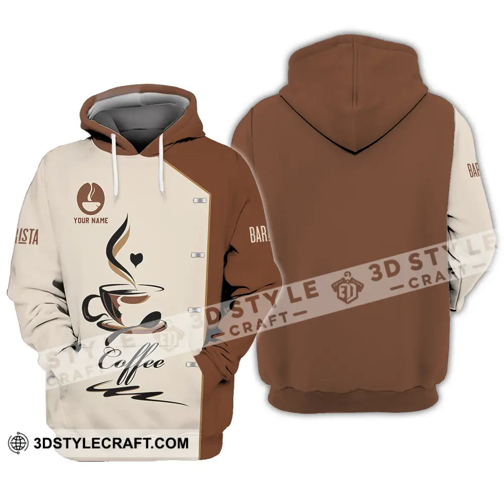 Unisex Shirt - Custom Text Shirt Barista Shirt Hoodie / S T-shirt