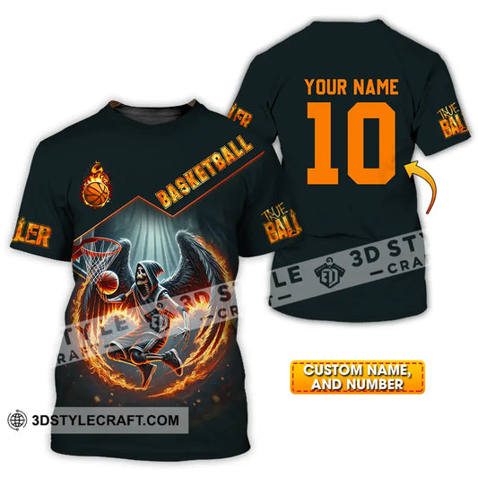 Unisex Shirt - Custom Text Basketball T-Shirt