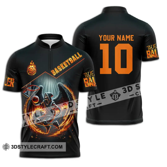 Unisex Shirt - Custom Text Shirt Basketball style option 2