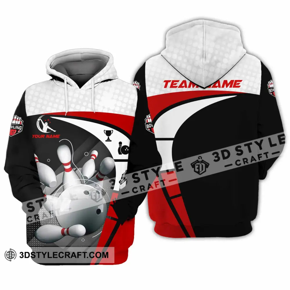 Unisex Shirt - Custom Text Shirt Bowling Shirt Hoodie / S T-shirt