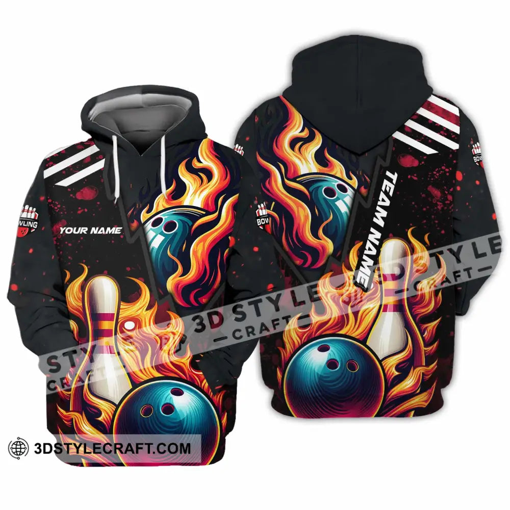 Unisex Shirt - Custom Text Shirt Bowling Shirt Hoodie / S T-shirt