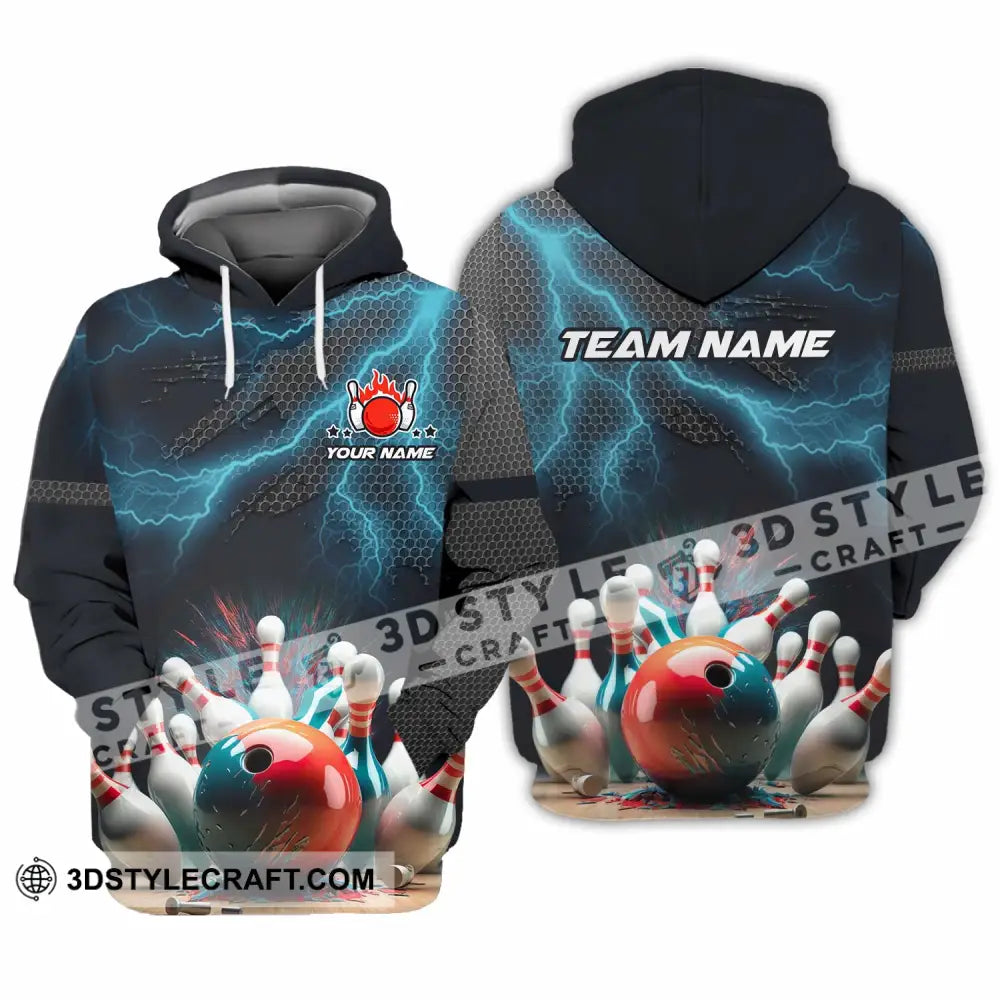 Unisex Shirt - Custom Text Shirt Bowling Shirt Hoodie / S T-shirt