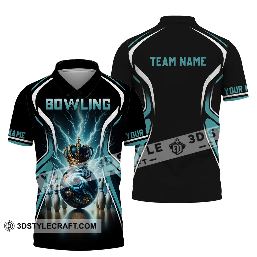 Unisex Shirt - Custom Text Shirt Bowling Shirt Polo Shirt / S T-shirt