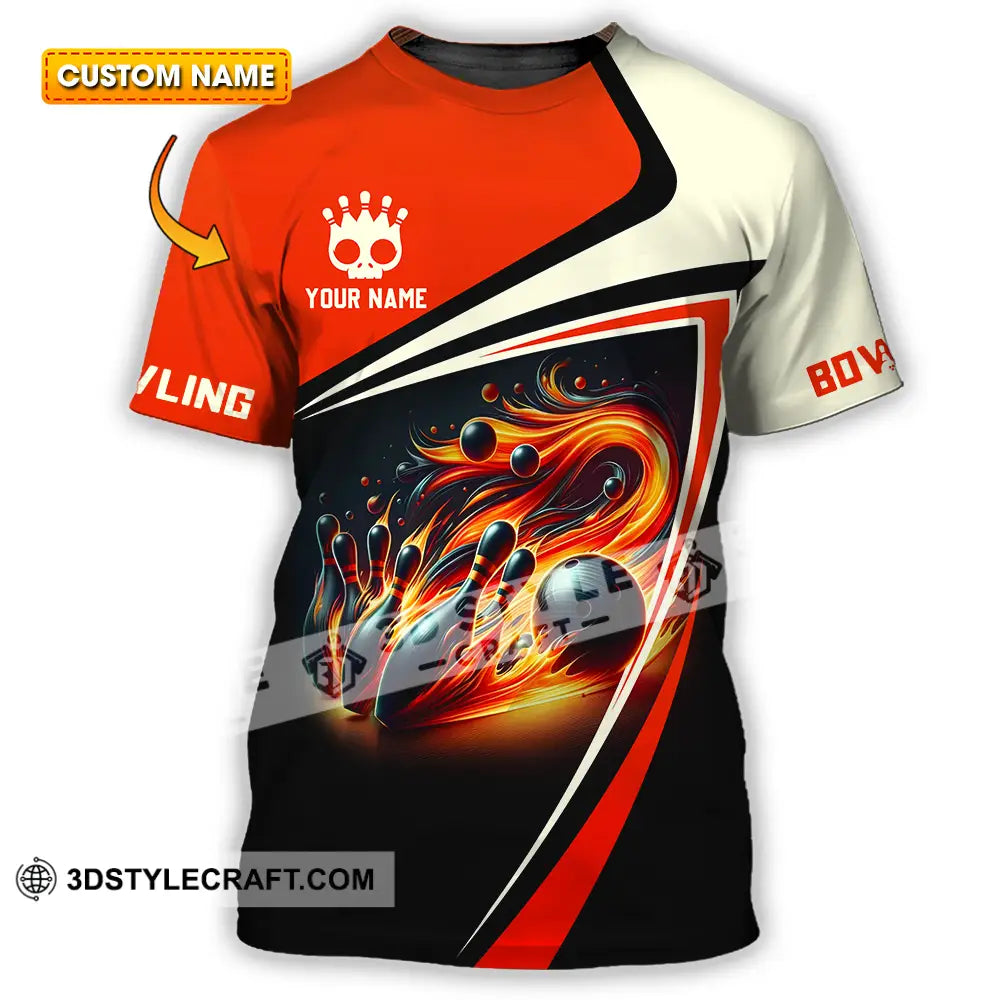 Unisex Shirt - Custom Text Shirt Bowling Shirt T-shirt