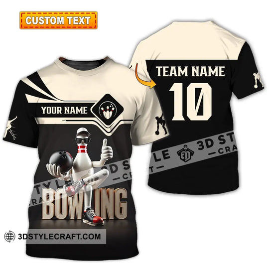 Unisex Shirt - Custom Text Shirt Bowling style option 1