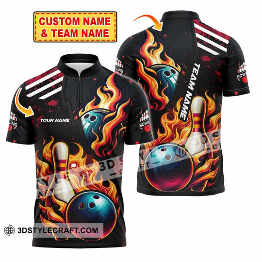 Unisex Shirt - Custom Text Shirt, Bowling Shirt style option 2