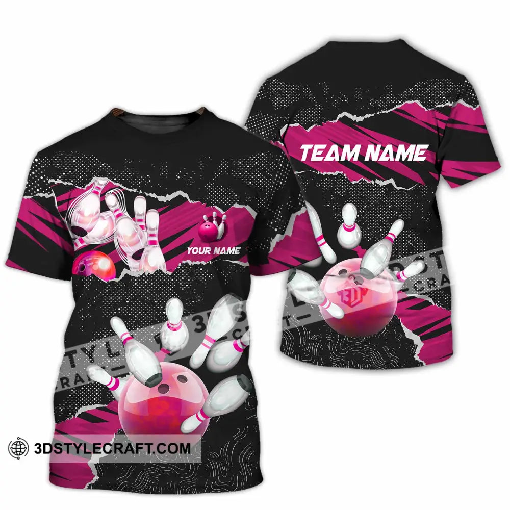 Unisex Shirt - Custom Text Shirt Bowling Shirt T-Shirt / S T-shirt