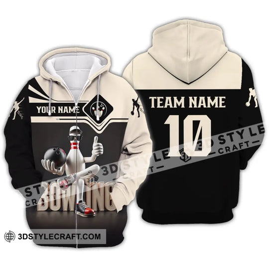 Unisex Shirt - Custom Text Shirt Bowling style option 3
