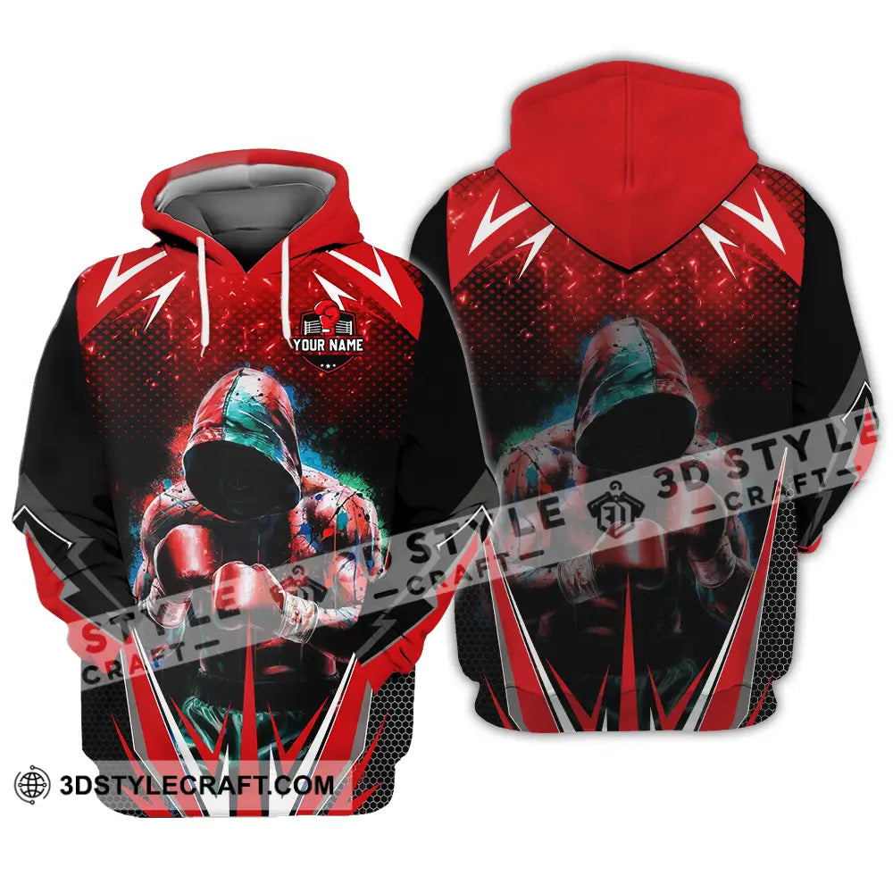 Unisex Shirt - Custom Text Shirt Boxing Shirt Hoodie / S T-shirt