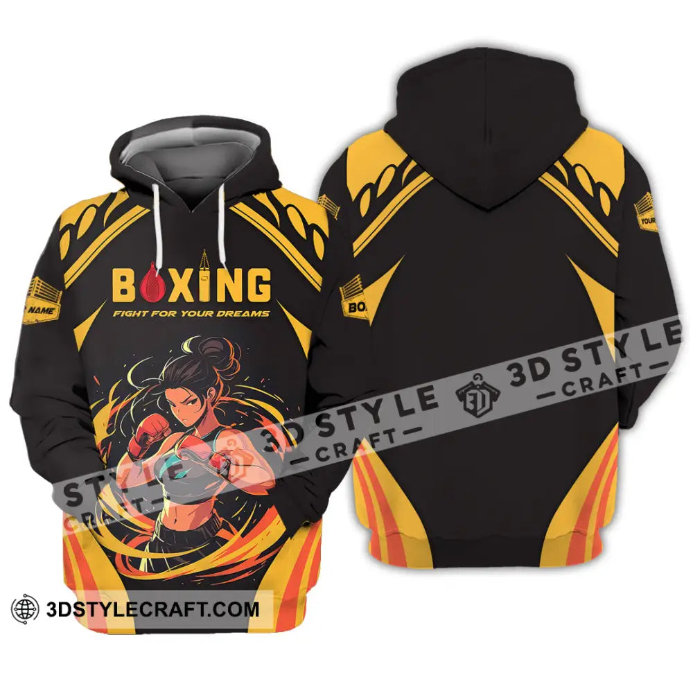 Unisex Shirt - Custom Text Boxing Hoodie / S T-Shirt
