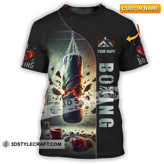 Unisex Shirt - Custom Text Boxing T-Shirt