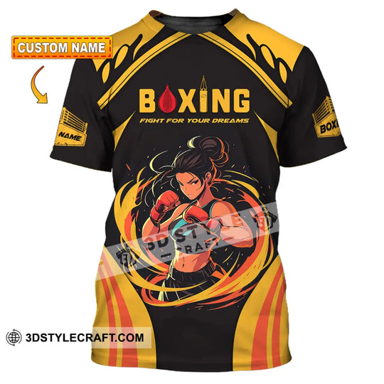 Unisex Shirt - Custom Text Shirt Boxing style option 1