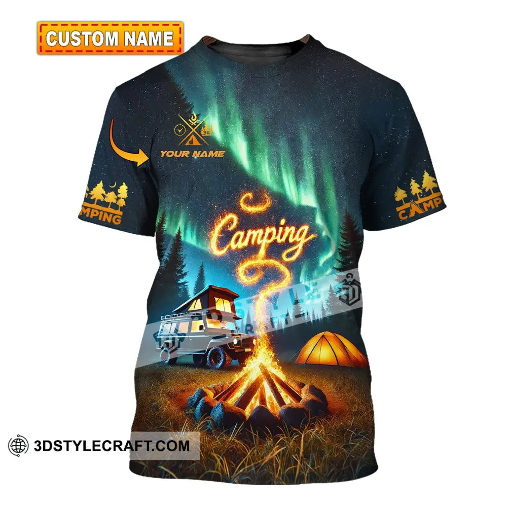 Unisex Shirt - Custom Text Camping T-Shirt