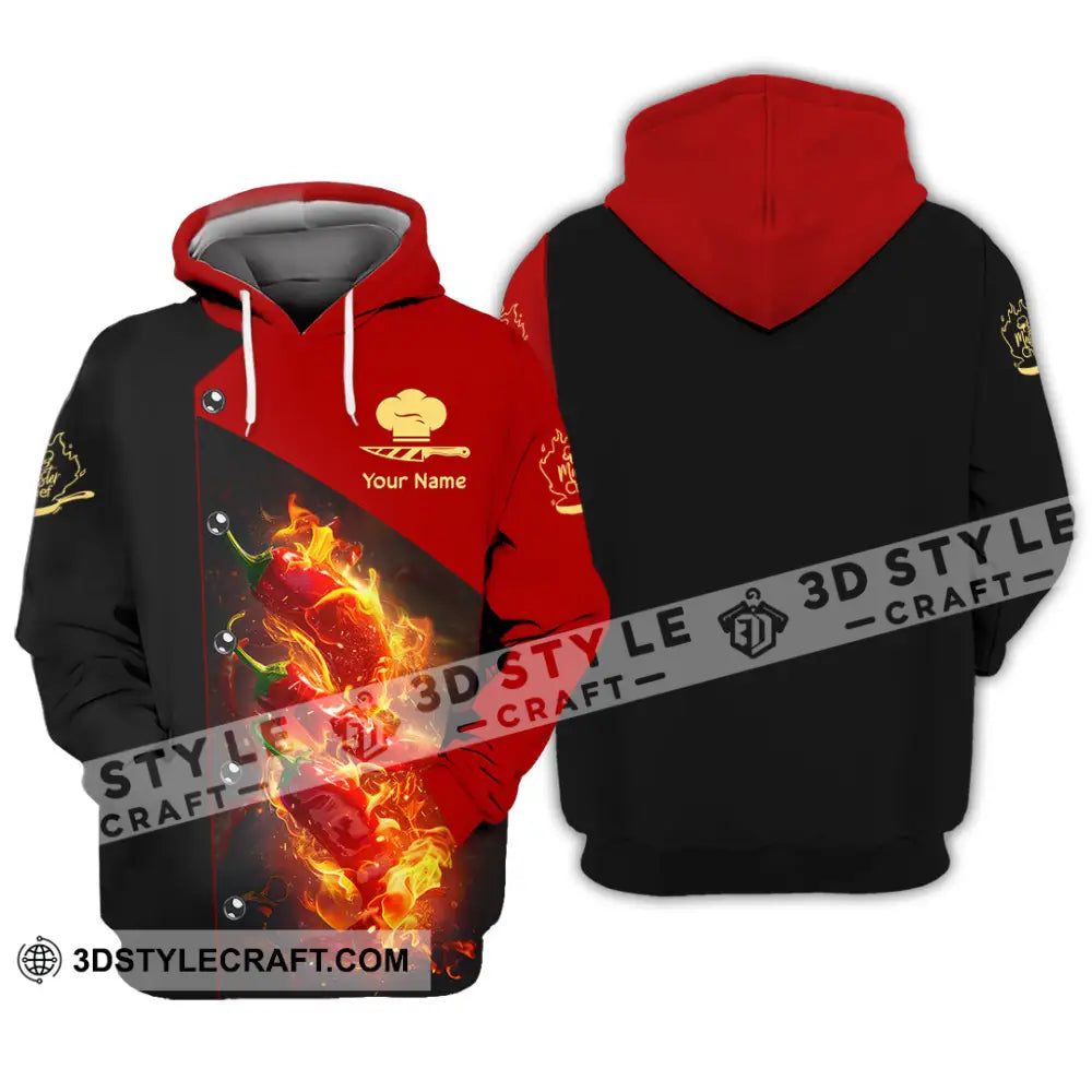 Unisex Shirt - Custom Text Shirt Chef Shirt Hoodie / S T-shirt