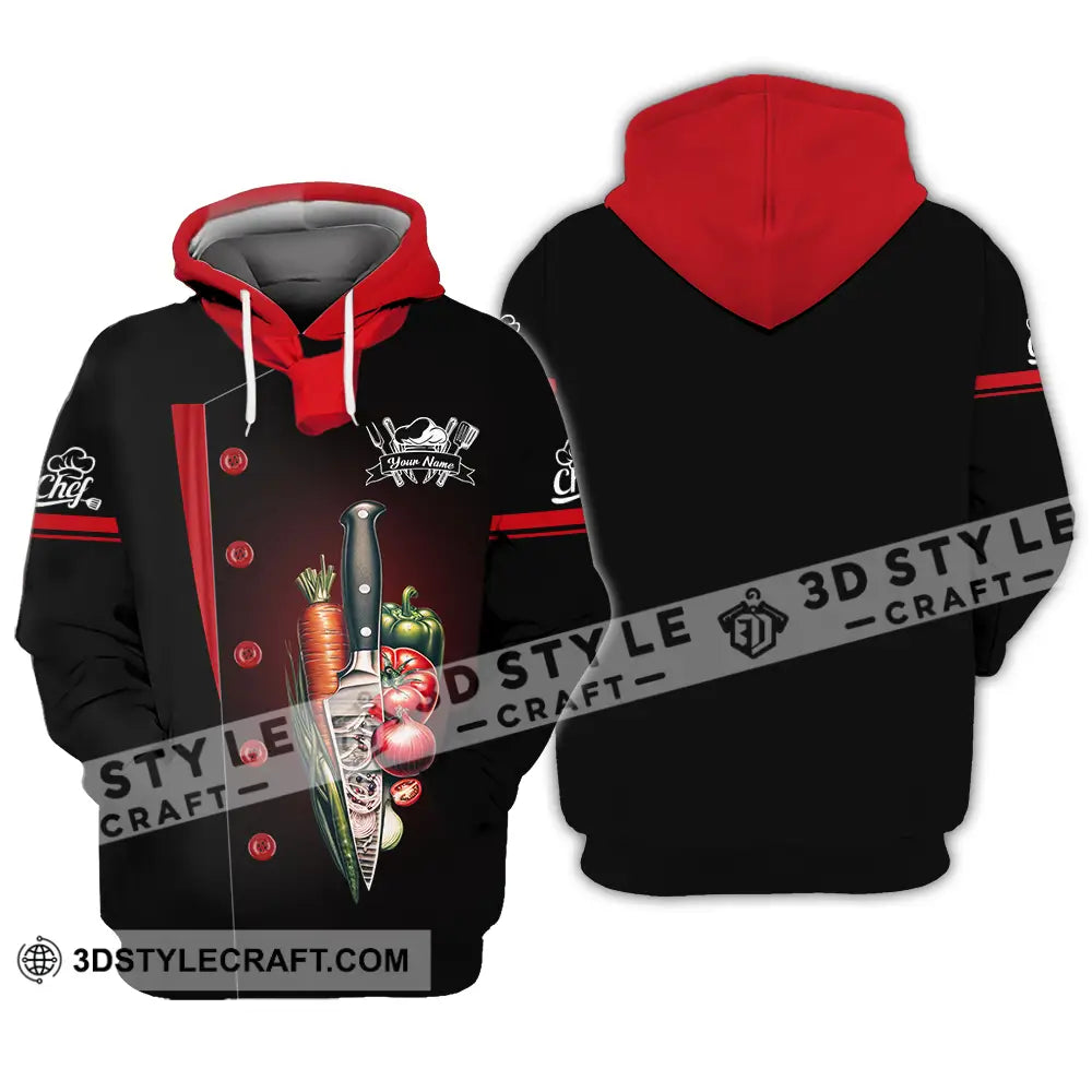 Unisex Shirt - Custom Text Chef Hoodie / S T-Shirt