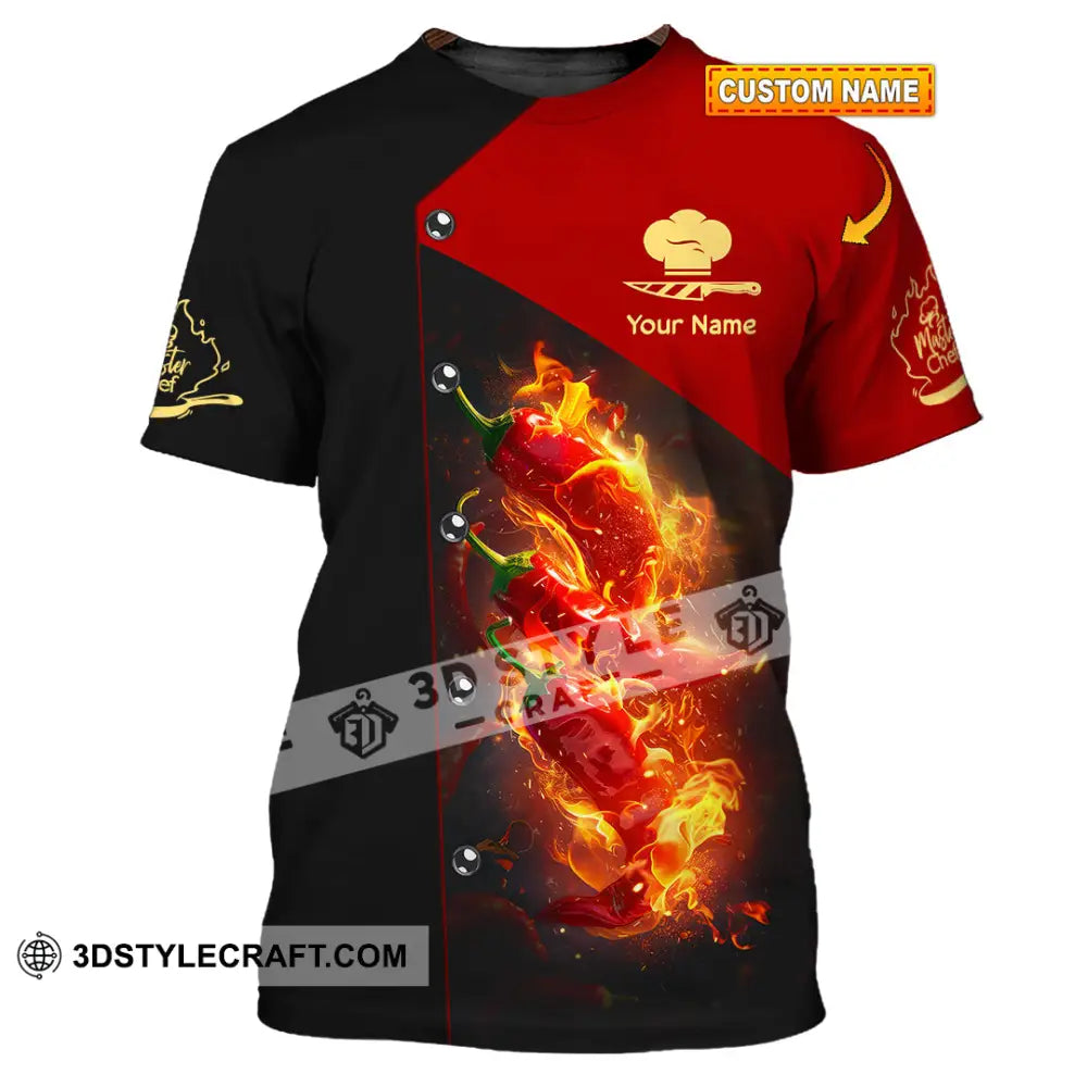 Unisex Shirt - Custom Text Shirt Chef Shirt T-shirt