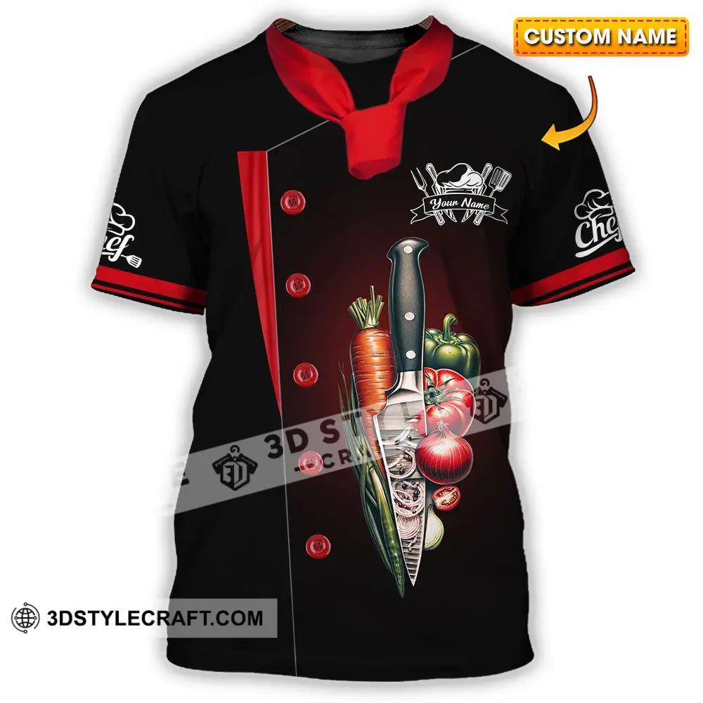 Unisex Shirt - Custom Text Chef T-Shirt